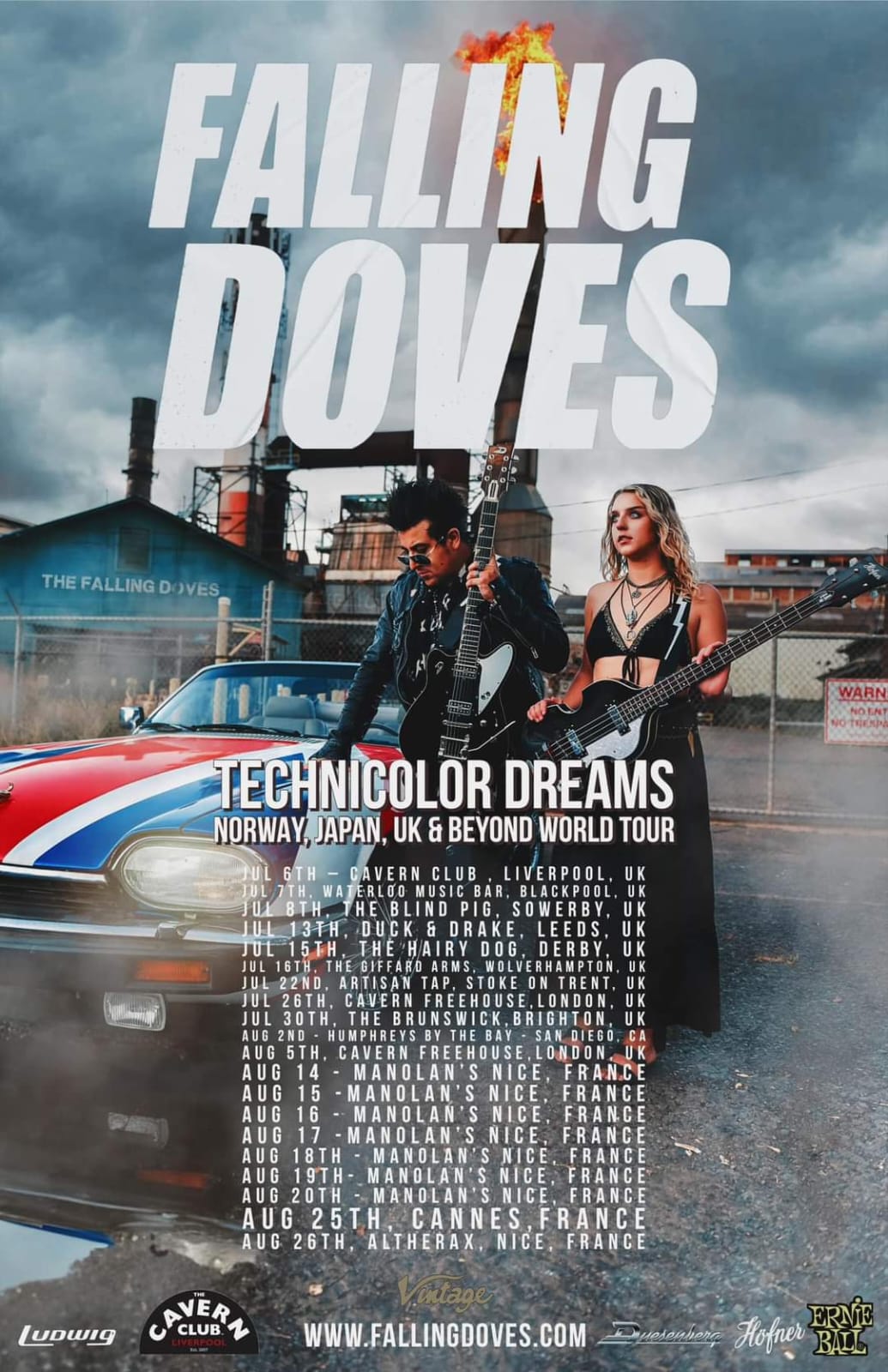 FALLING DOVES World Tour coming to France